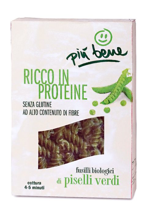 fusilli biologici di piselli verdi più bene