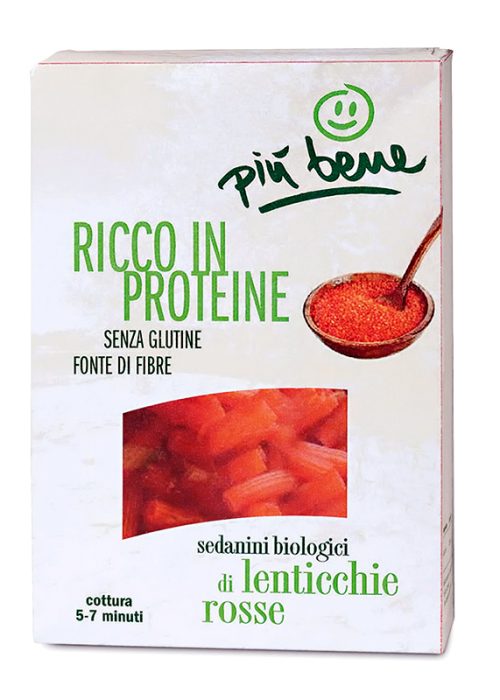 sedanini biologici di lenticchie rosse più bene